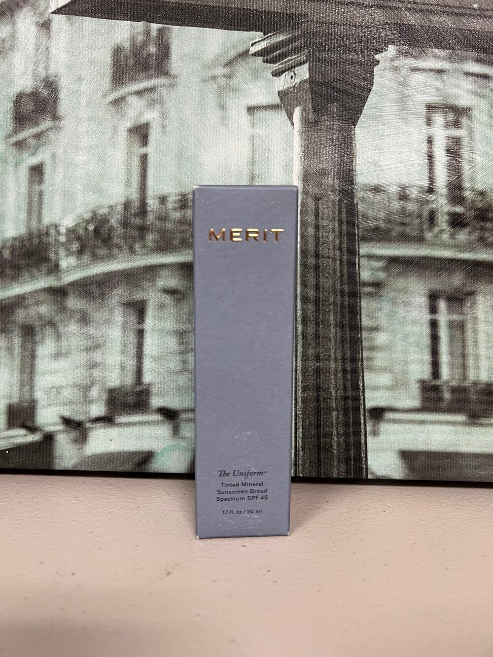 MERIT The Uniform Tinted Sunscreen SPF45 Shade 28 1.7oz Warm Vegan Mineral